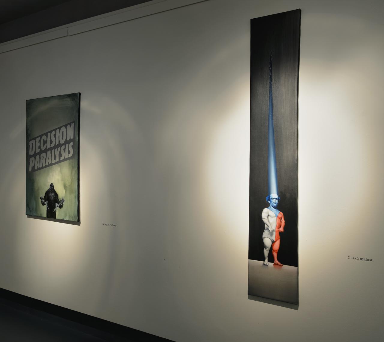 instalation in gallery vltavin, prague 2017