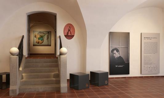 entry to instalation in Aleš South Bohemian Gallery 1